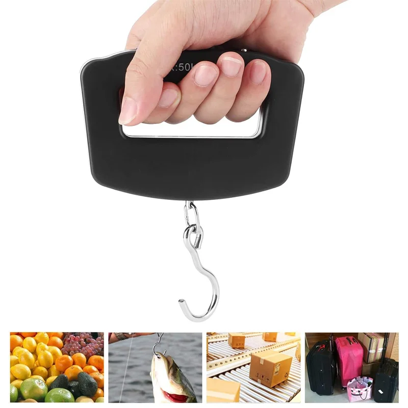 Digitales LCD-Display, 110 lb/50 kg, elektronisches Gepäck, hängender Koffer, Reisegewicht, Gepäcktasche, Gewichtsbalance, tragbares Waagenwerkzeug
