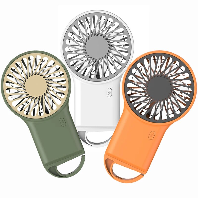 2024 ใหม่มาถึง Min Wind Air Cooling แบบพกพา Usb Desktop ชาร์จมือถือพัดลมตะขอ