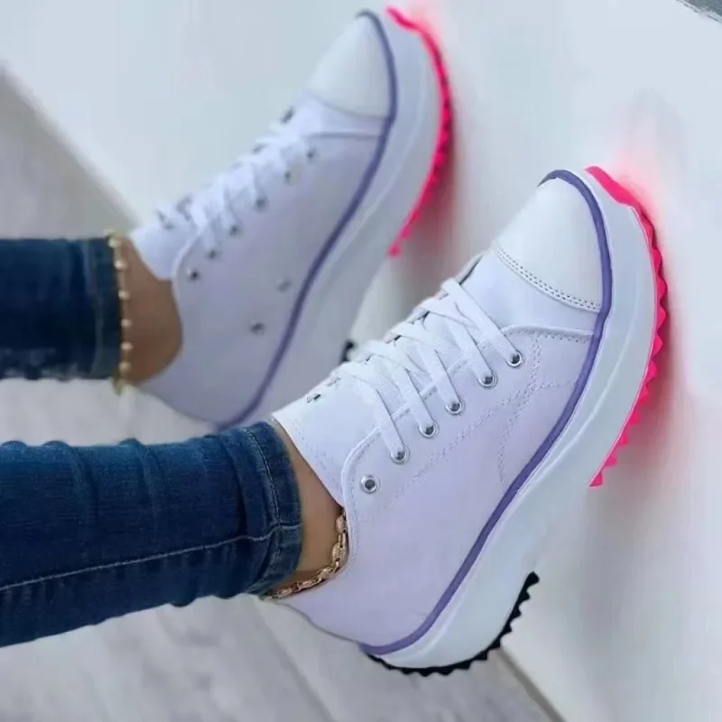 Damen neue lässige Einzels chuhe für Damen Herbst Sommer Rundkopf Leinwand einfarbig niedrig oben große Damenschuhe