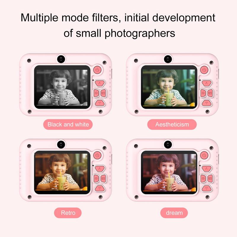 Kids Digital Camera 20MP HD Children Camera with Eye Protection Screen Built-In Game Shockproof Camera for kids Christmas Gift