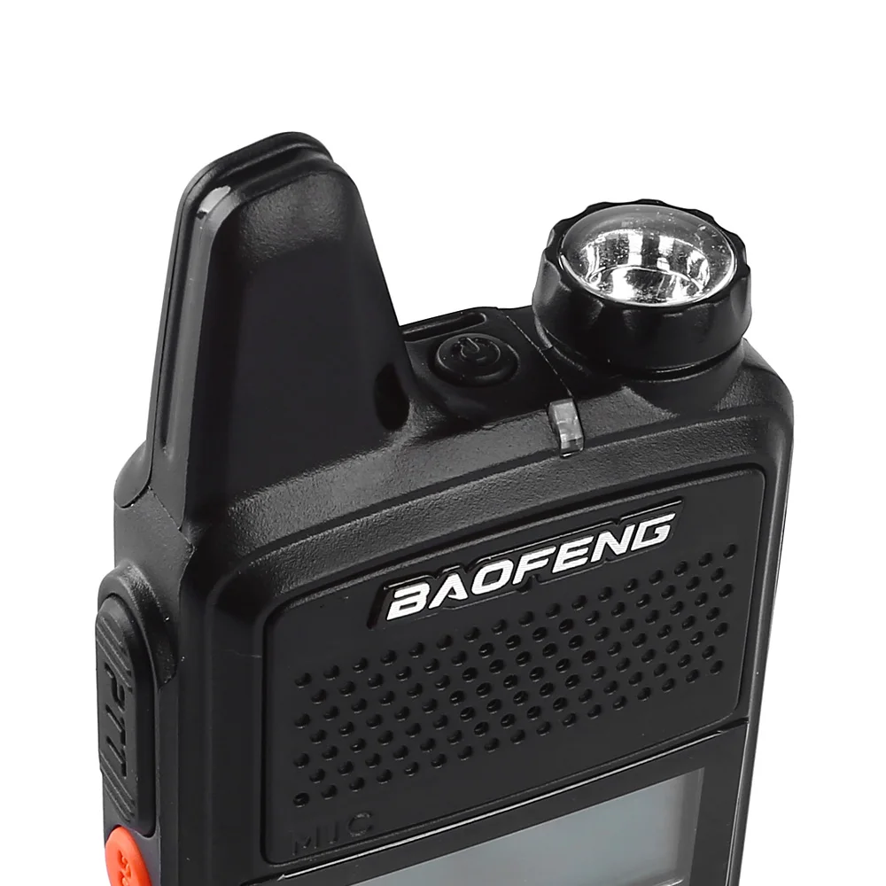Baofeng T1 Mini Two Way Radio UHF USB Charging Pocket Wireless HAM Interphone & PTT Headset Flashlight Handheld FM  Player