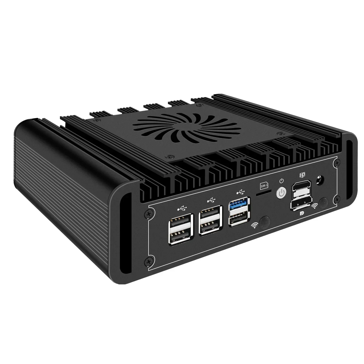 PC pare-feu solido 2x10G SFP + 3x2,5G LAN Intel i3 N305 N150 N100 Mini PC DDR5 NVMe server host Proxmox pfSense OPNsense