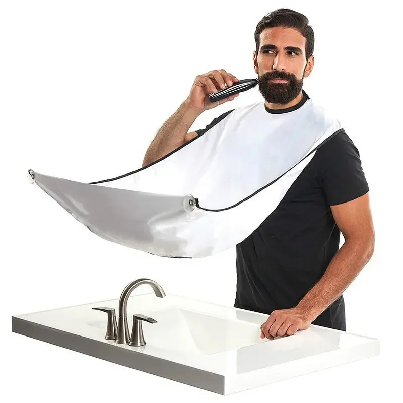 ชายผ้ากันเปื้อนโกนหนวด Beard Catcher Cape Care Bib Face โกนผมผู้ใหญ่ Bibs เครื่องโกนหนวดทําความสะอาดช่างทําผมสําหรับ Man ทําความสะอาดผ้ากันเปื้อนของขวัญ