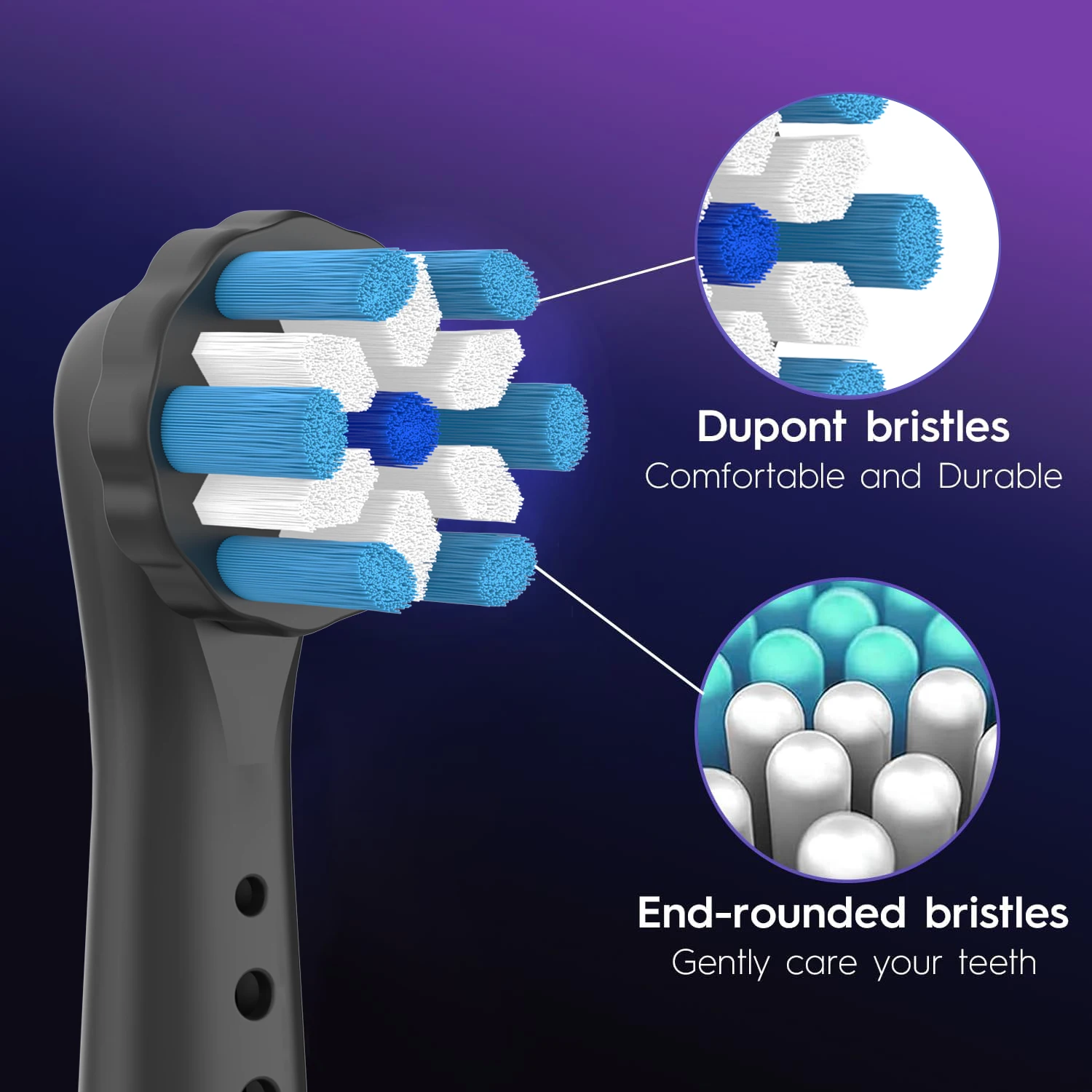 Vervangende opzetborstels compatibel met Braun Oral B iO 3/4/5/6/7/8/9/10 serie elektrische tandenborstel vervangende hoofden