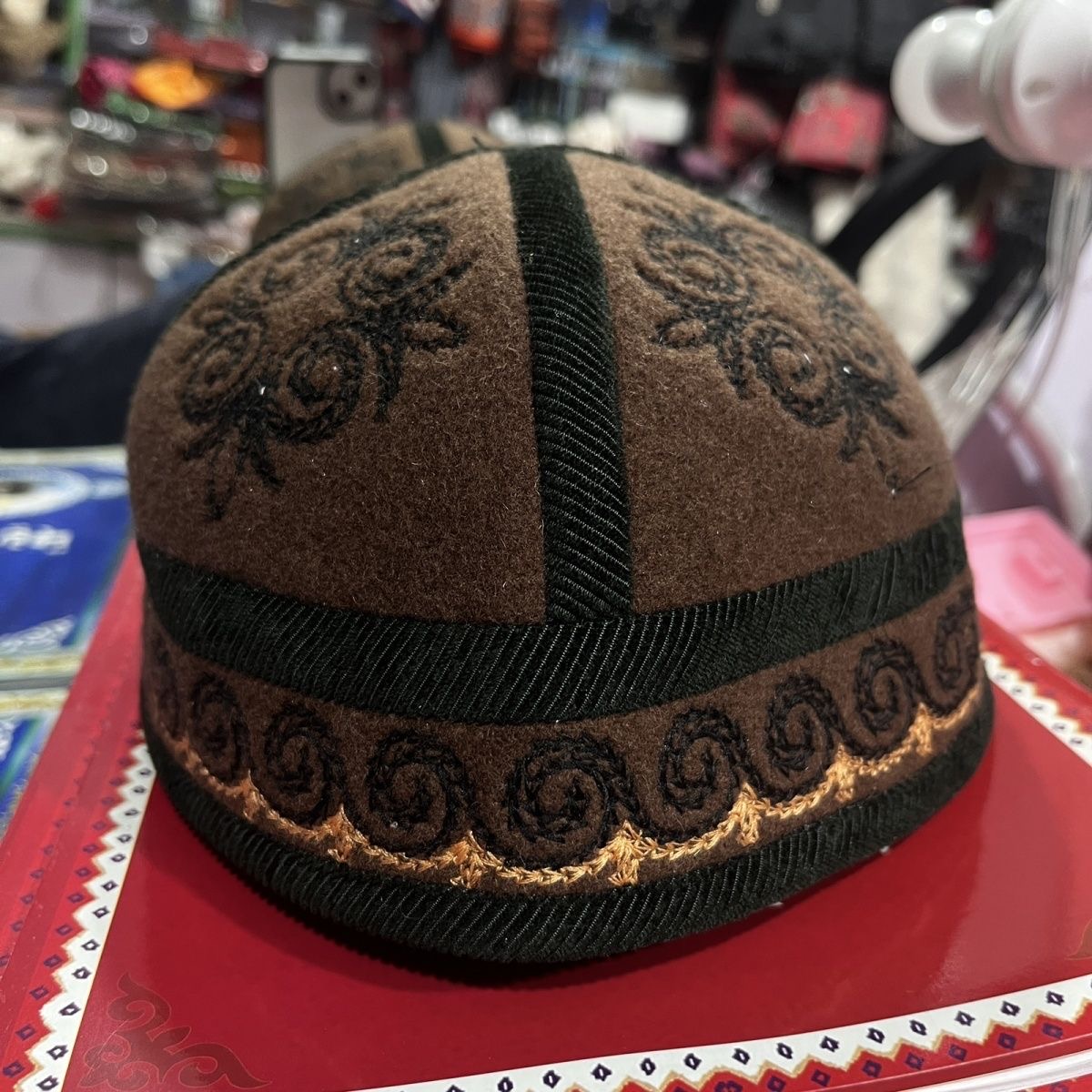 男性用の黒いユダヤ人の帽子,冬用のイスラム教徒の帽子,綿の衣類,イスラムのキッパ,イスラムの祈り,税商品,03386