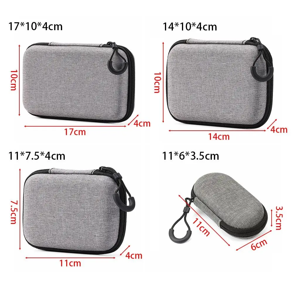 1Pcs Portable Game Console Case For RG35XX H Game Console Case Storage Bag Protective Zipper Carry Bag EVA Hard Handbag
