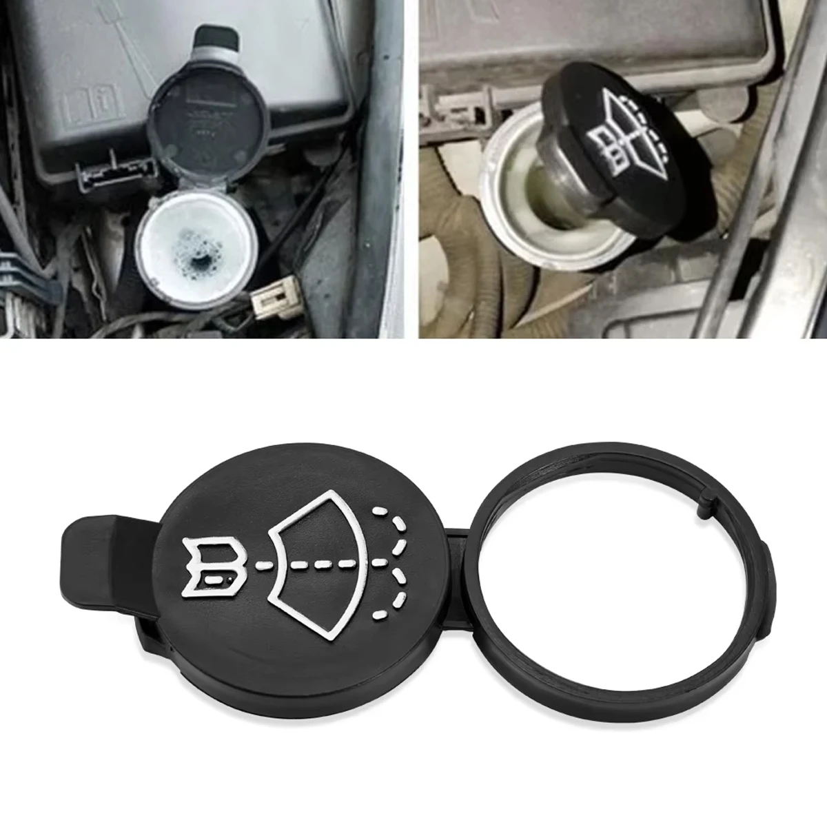 Tampa da garrafa do tanque do reservatório de fluido da arruela do limpador de para-brisa 1 peça para camaro para Colorado para Cruze para Cadillac ATS / XTS 13227300