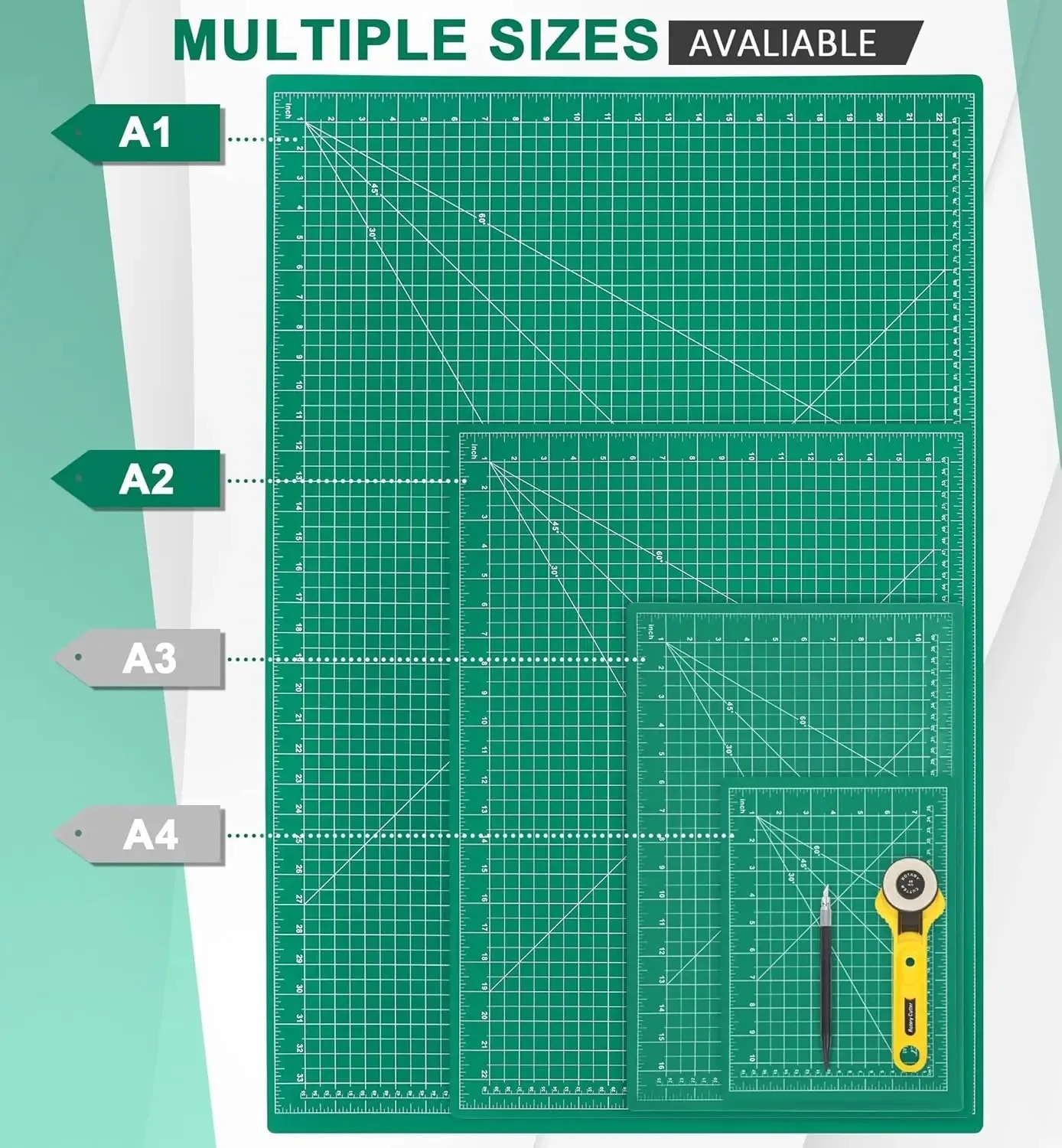 Cutting Pad Thickened Cutting Board Anti-Scratch Table Pad, Scale Pad, Writing Drawing Pad Engraving Pad Anti-cut Table Pad