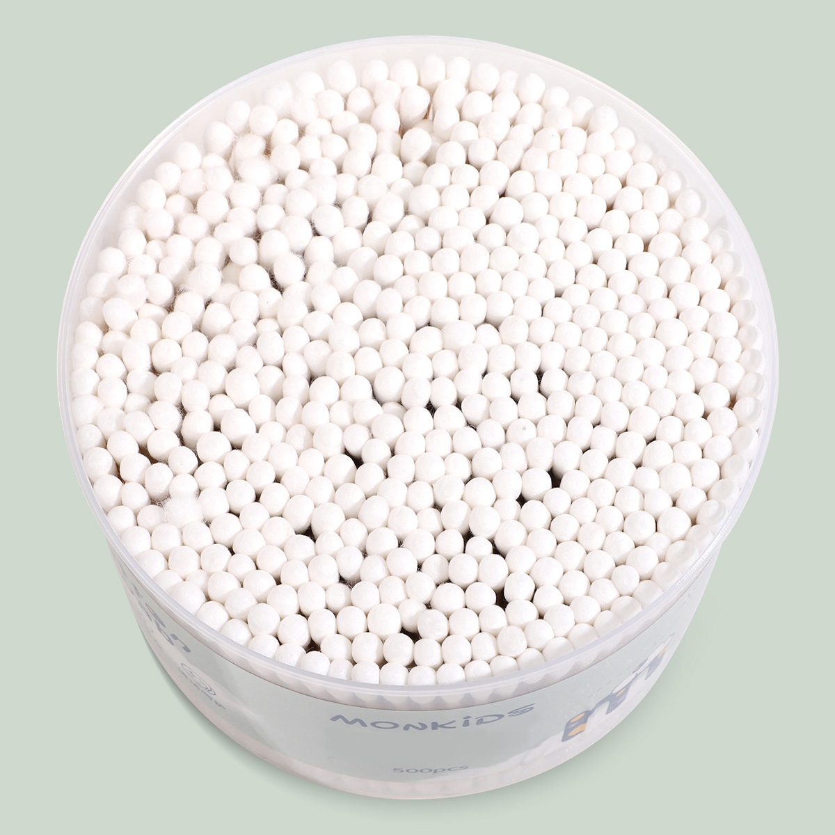 200/300/500 hisopos de algodón con cuchara para los oídos, herramientas multifuncionales de belleza y limpieza, limpieza de oídos, limpieza de maquillaje y precisión.