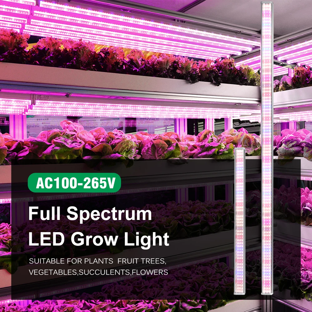 Lâmpada de crescimento de espectro completo SMD2835 Lâmpada LED - Pode ser conectada em várias fileiras de luz suplementar de flores de estufa
