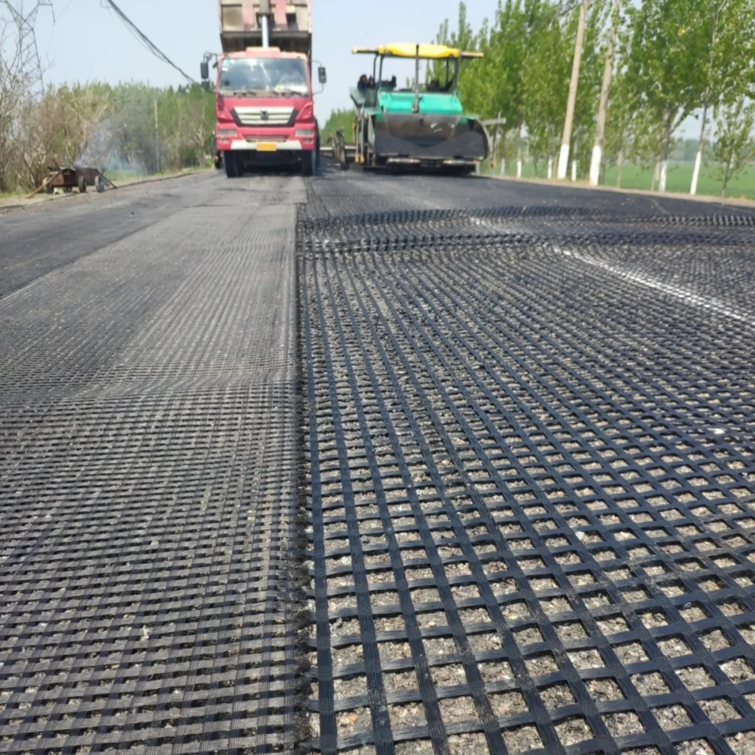 High Strength Corrosion Resistant PP Biaxial Mining Geogrid 30KN Black