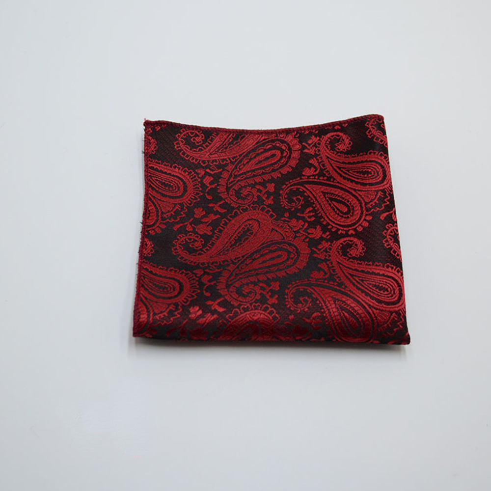 ผู้ชายคลาสสิกพ็อกเก็ตสแควร์โพลีเอสเตอร์ลาย Paisley ผ้าเช็ดหน้างานแต่งงานเสื้อสูทกระเป๋าผ้าเช็ดตัว Hanky Ties อุปกรณ์เสริม