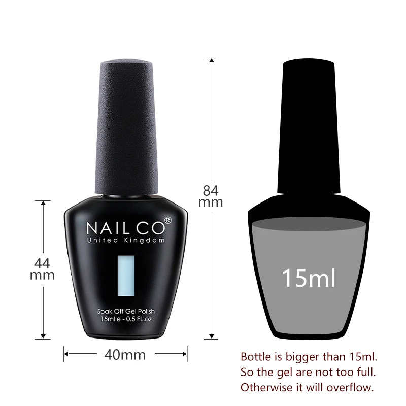  Nailco gel unha polonês outono inverno cor 15ml nude vermelho marrom semi permanente embeber fora uv led gel verniz híbrido suprimentos de unhas ﻿