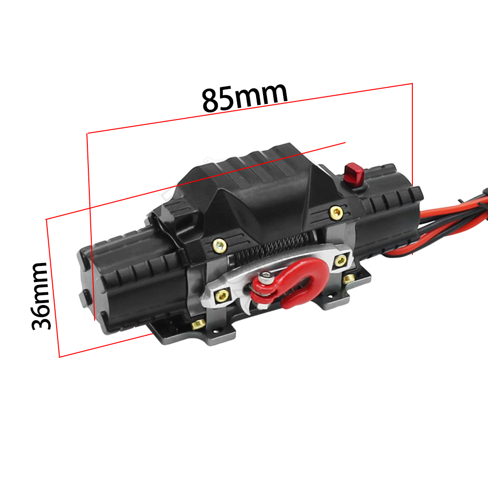 RC Metall Automatische Doppel Motor Simulierte Winde Für 1/10 RC Crawler Auto Axial SCX10 TRX4 D110 Tamiya CC01 RGT86100V2