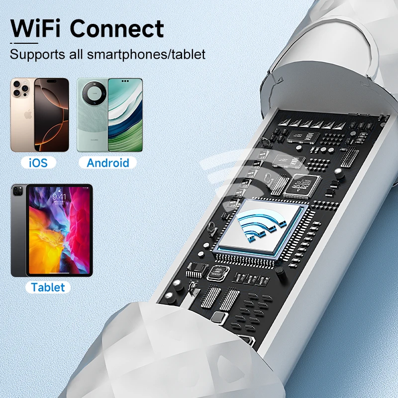WIFI ビジュアル耳カメラ HD1080P 4.2 ミリメートル耳スティック耳かき耳スプーンワイヤレス内視鏡耳垢クリーンヘルスケア Iphone Android