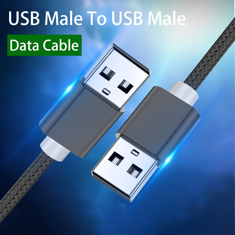 Cable de extensión USB a USB tipo A macho a macho extensor USB para radiador disco duro Webcom cámara ordenador Cable USB Extens