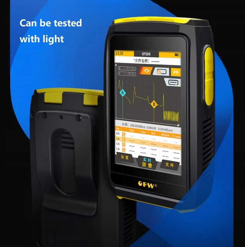 OFW Mini OTDR Оптический отражатель Otdr Активный оптоволоконный живой тестер 1550 нм 20 дБ Оптический рефлектометр Сенсорный экран OPM VFL iOLA