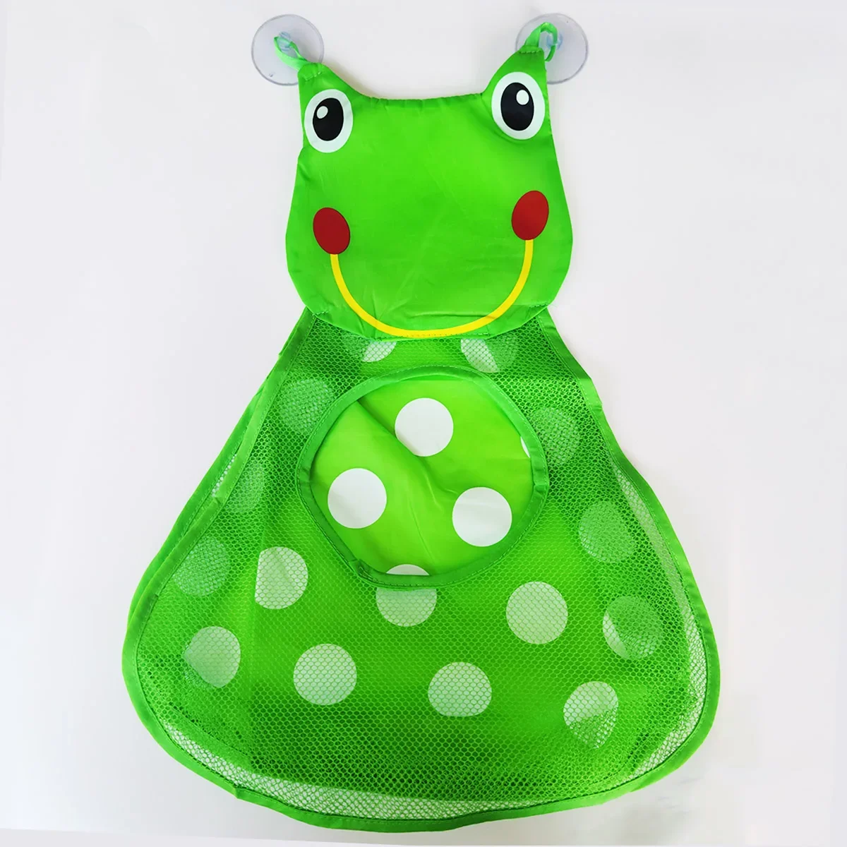 Saco de armazenamento de brinquedos de banho de bebê, sapo de pato, suporte de chuveiro, organizador de brinquedos, cestas de rede, brinquedos de água, saco de jogo para crianças, ventosas fortes
