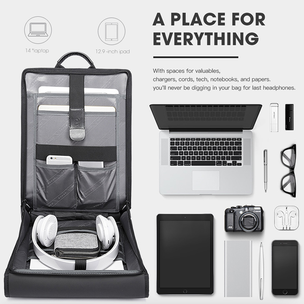 Bange novo design mochila masculina à prova dwaterproof água se encaixa para 14.1 polegada bolsa para portátil adolescente saco de viagem saco escolar cidade negócios mochila homem