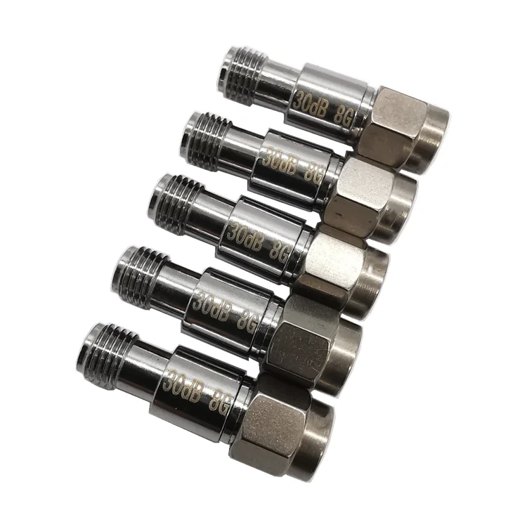 Atenuador SMA de 2W, 1dB, 3dB, 6dB, 10dB, 15dB, 20dB, 30dB, 40dB, DC-8GHz, atenuador fijo Coaxial RF, conector SMA de alta frecuencia