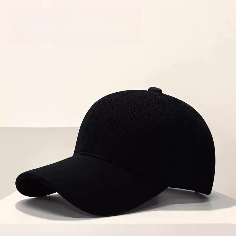 Unisex Pure Color Hard Top Baseball Cap Spring Autumn Simple Sun Protection Hat Korean Sle Face Slimming Duckbill Cap