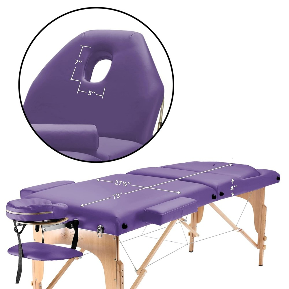 Professional Portable Massage Table with Backrest -  massage table  tattoo chair