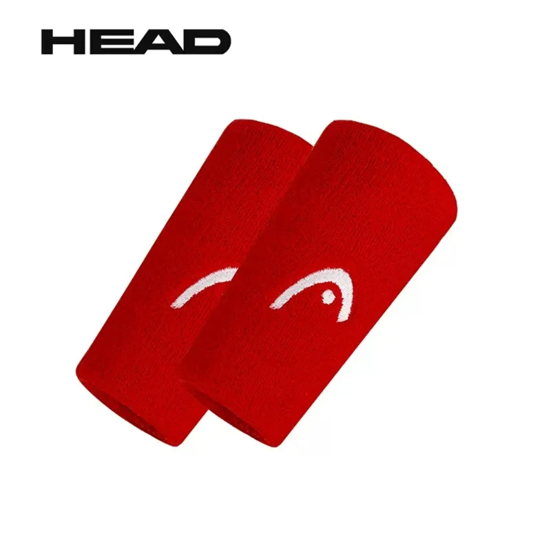 Теннисный браслет HEAD, спортивный браслет для бадминтона, хлопковый удобный нескользящий браслет для протирания пота
