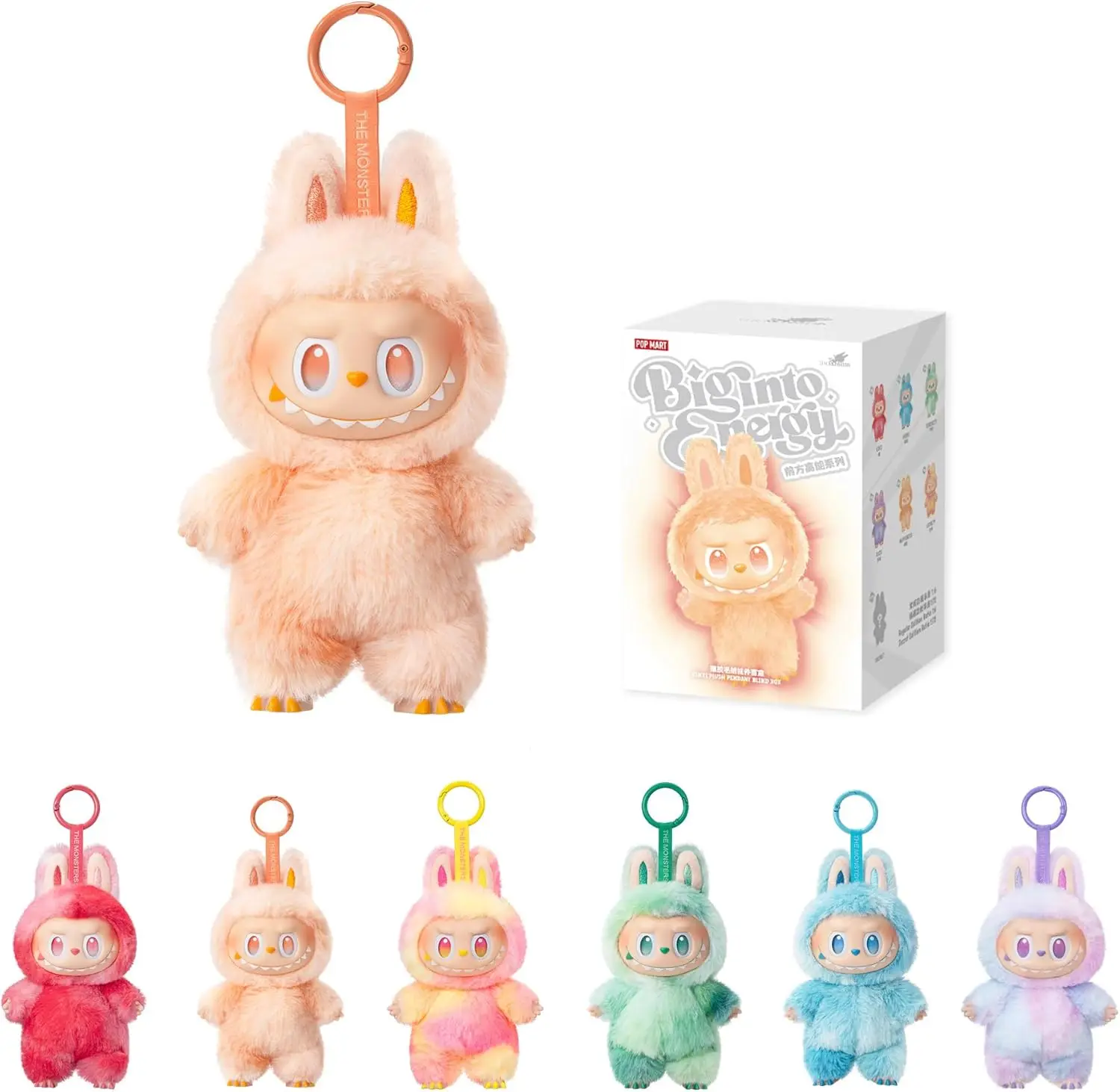Кукла POP MART Labubu The Monsters Big in Energy Series слепая коробка случайный виниловый кулон Коллекционная плюшевая игрушка-фигурка в подарок