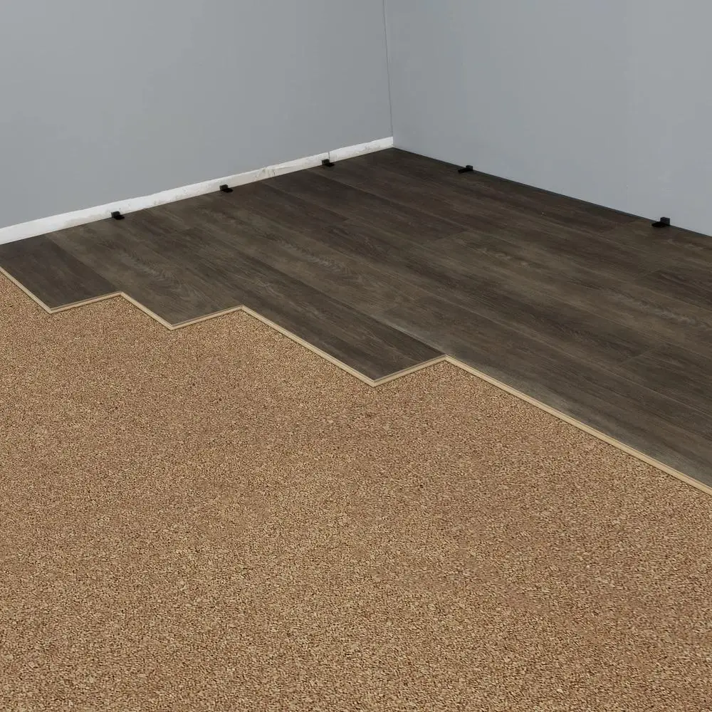 Natural Cork Underlayment Roll 72000Q Flooring Sound Absorption Crack Isolation Thermal Insulation Easy Installation 200 sq ft