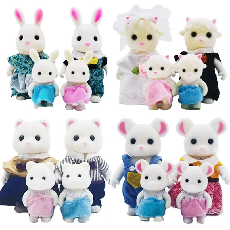 Floresta Família de Animais 1_12 Acessórios para Casa de Bonecas Mini_yythk