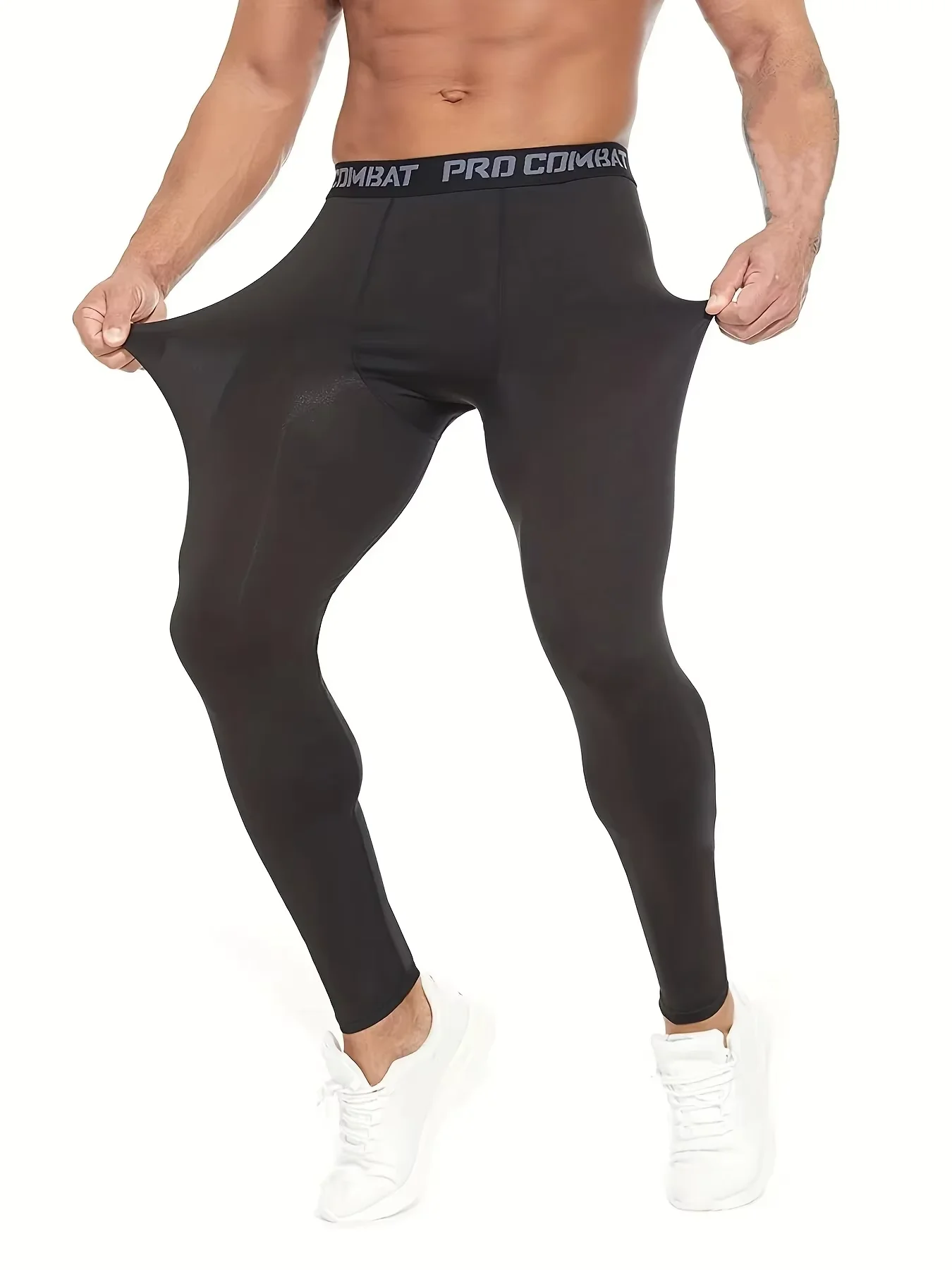 Leggings de compresión de alto rendimiento para hombres Medias de entrenamiento físico para un rendimiento físico mejorado y comodidad para correr