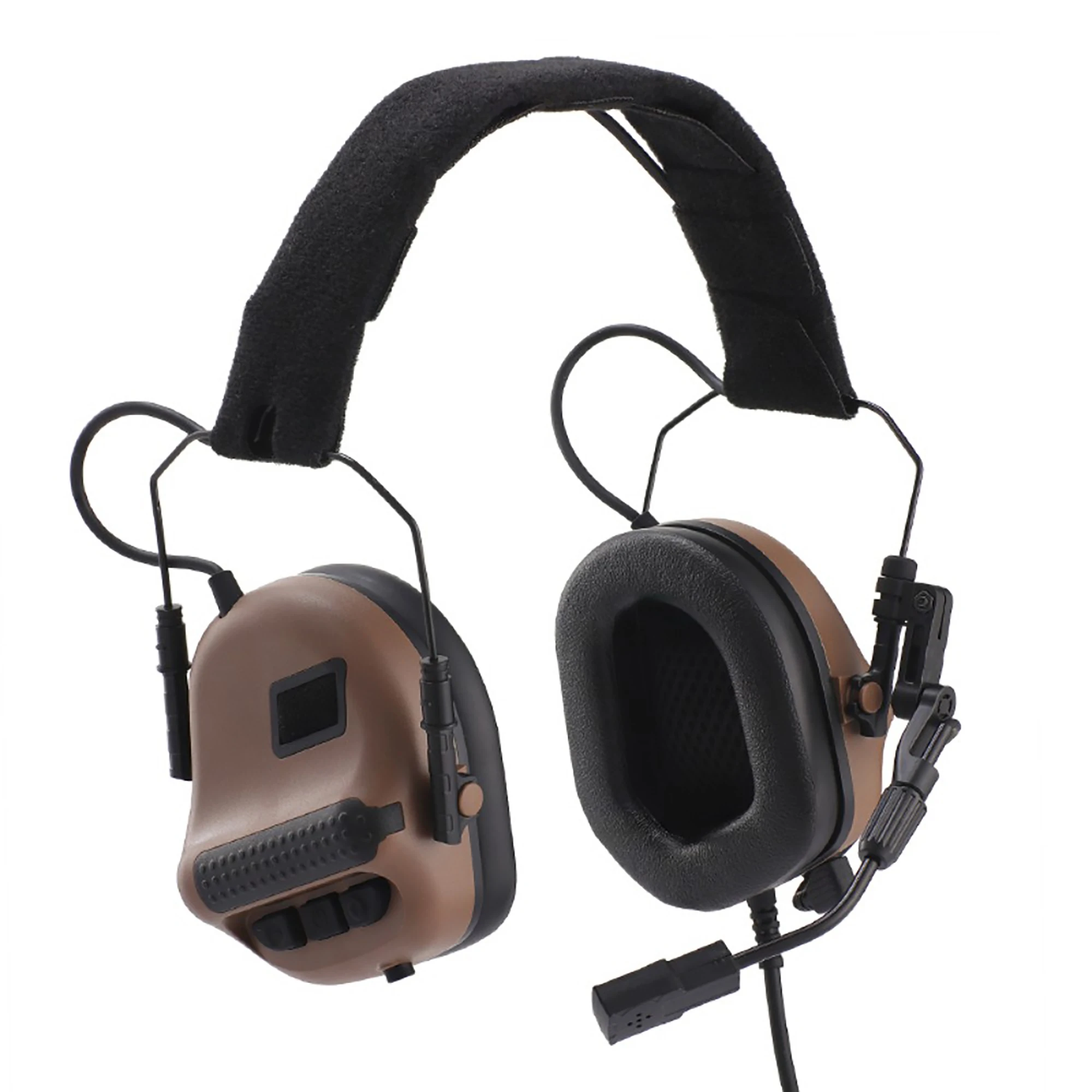 ARM NEXT F10 Tactical Headset Noise Cancelling Hunting & Shooting Headphones with Brackets for Wendy M-LOK/ARC Helmets earmor