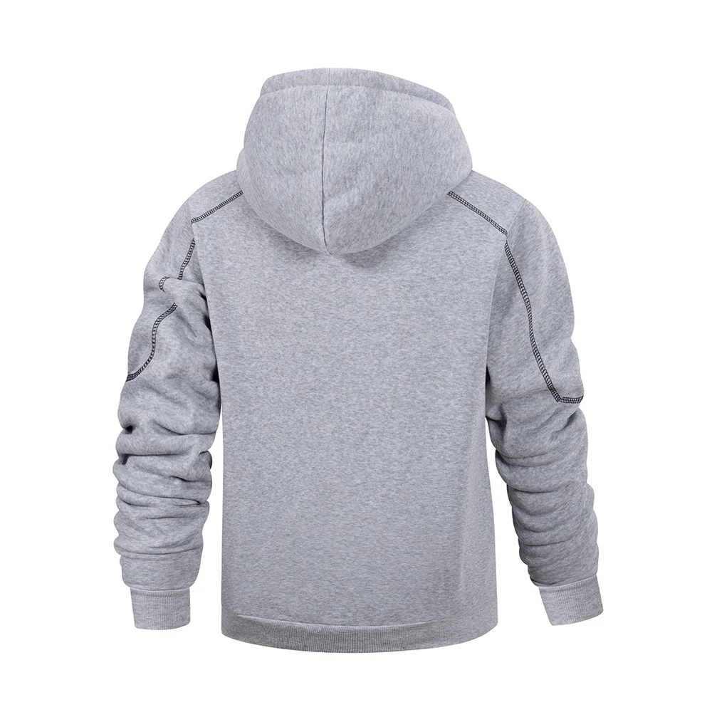 Heren casual sport rits hoodie jas effen kleur vest sweatshirt voor herenkleding sportkleding slim fit casual jas