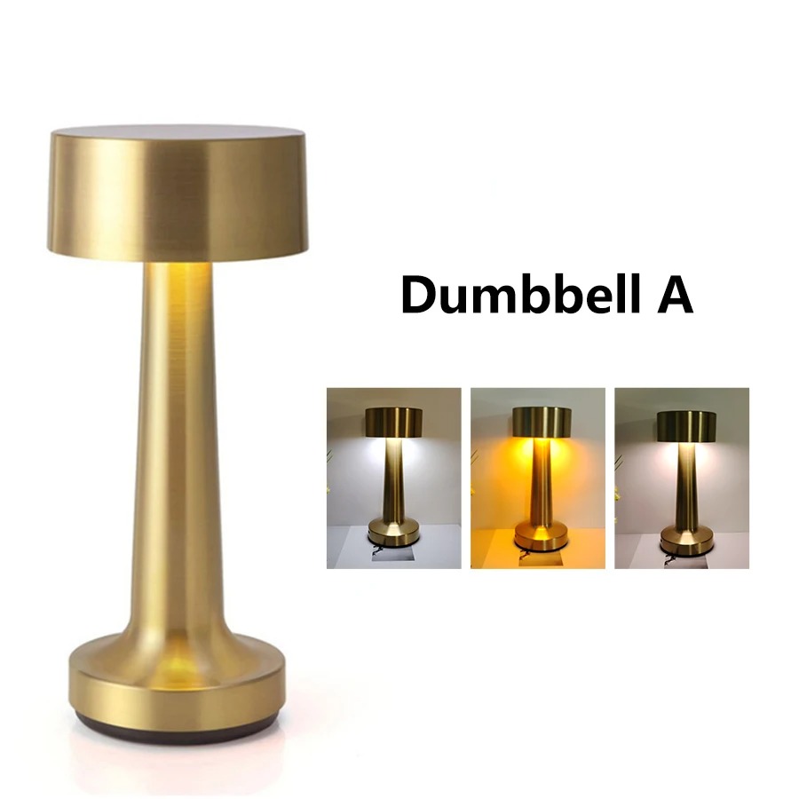 1200mAh Metal Rechargeable Touch Point Lamp Room LED Bedside Decor Table Lamp Restaurant Bar Desktop Mood Lighting Night Lights