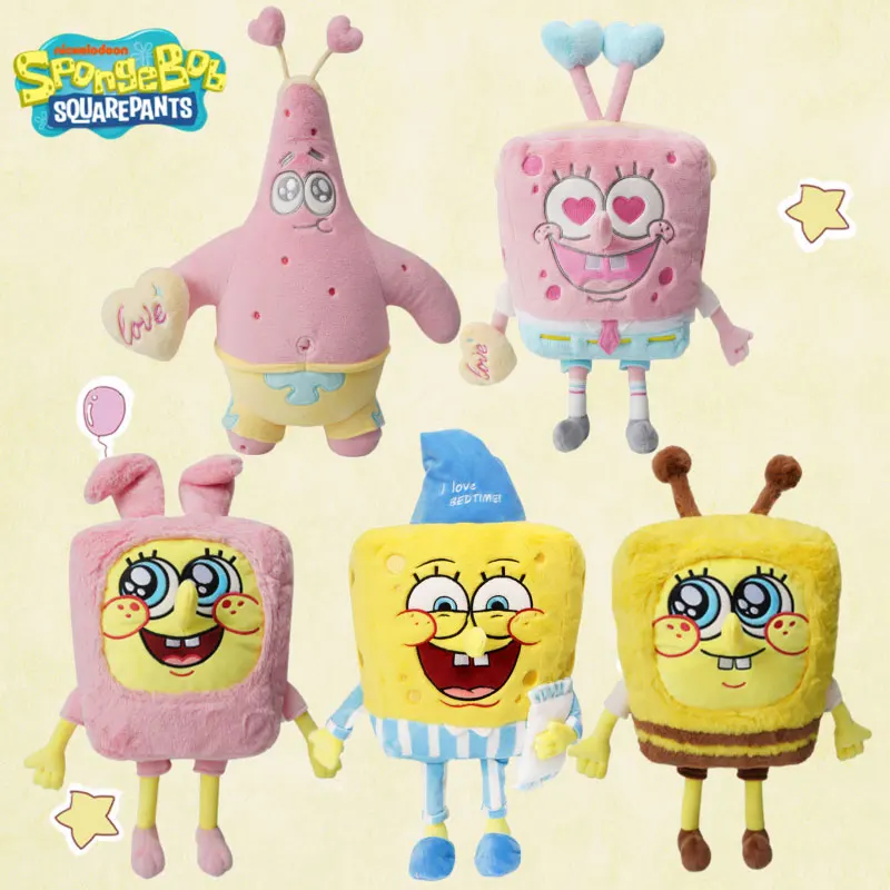 อะนิเมะ Spongebob Squarepants Patrick Star Squidward Eugene H. Krabs Gary Kawaii การ์ตูนตุ๊กตา Plush ของเล่นของขวัญวันเกิดสําหรับเด็ก