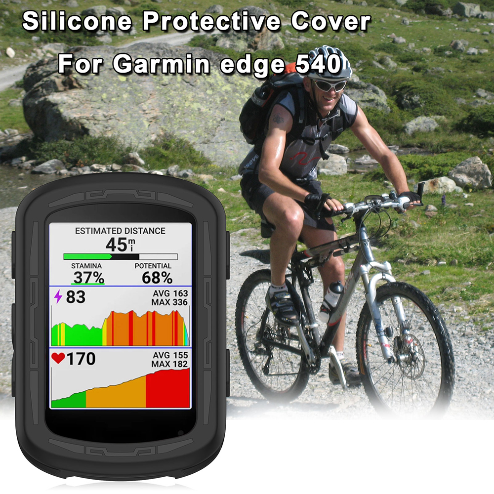 For Garmin Edge 540 840 Solar Protective Case Cover + 3PCS Glass Films Bike Bicycle GPS Silicone Shell Protector Edge540 Edge840