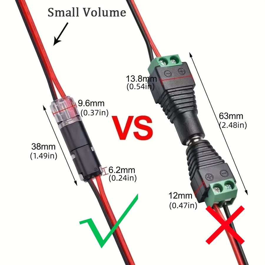 10-50 ชิ้น 2 ขาปลั๊กขั้วต่อไฟฟ้ากันน้ํารถสายไฟยานยนต์ไฟฟ้า Connector Strip Terminal การเชื่อมต่อ