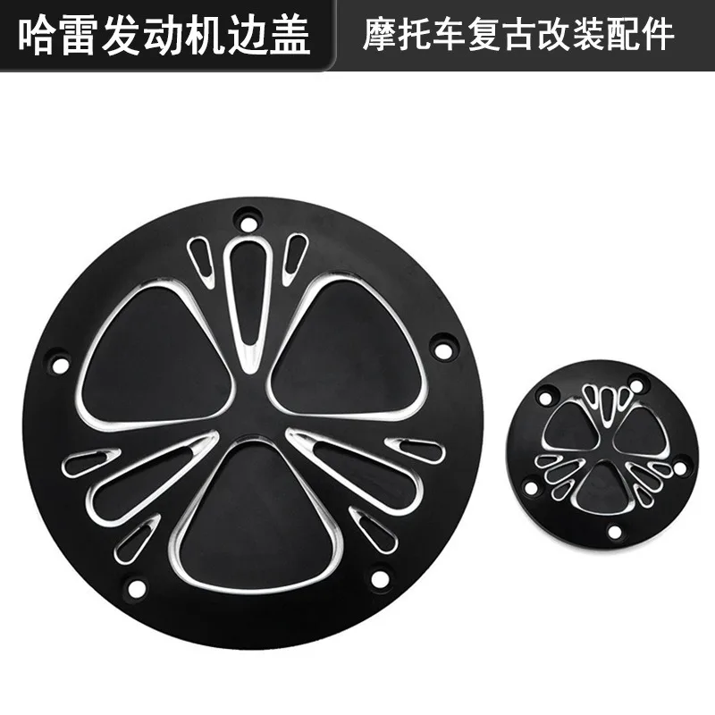 Motorcycle Engine Derby Timing Timer Cover Clutch Side Covers Aluminum For Harley Dyna Softail Touring Road King Street Glide