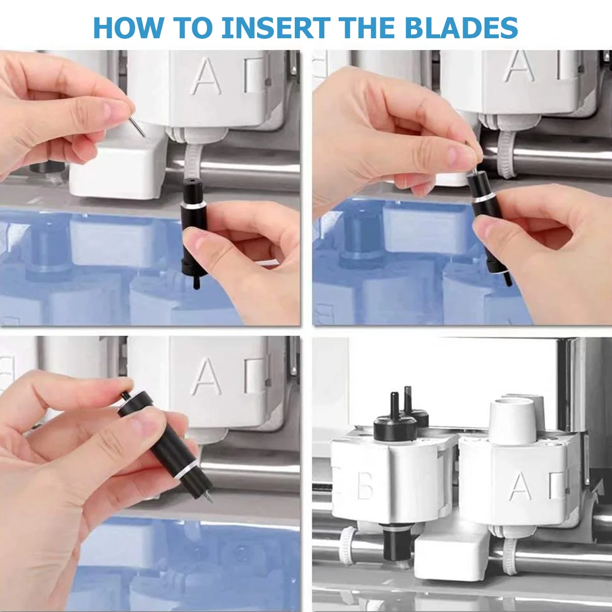 Blades For Cricut Explore 3/Air 2/Air/One/ Cricut Maker 3/Maker Sturdy Housing 30/45/60Degree Plotter Blades For Cricut Cutting