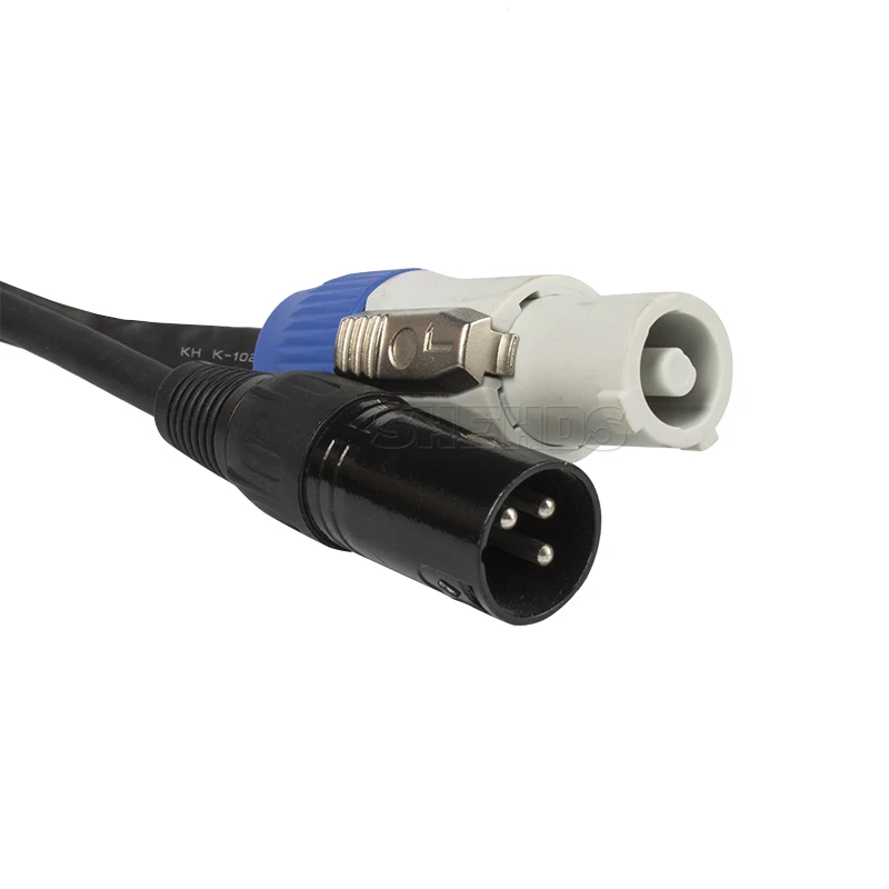 Kabel Powercon DMX o długości 3 metry / 2 metry, wtyk Powercon, linia zasilająca, akcesoria oświetleniowe do sceny, wesela, DJ, dyskoteki, SHEHDS