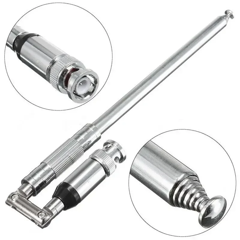 Antena de banda aérea escalable de doble banda, 118-136MHz, látigo SMA macho/hembra/BNC de alta ganancia para TH-28A TH-48A TH-78A, frecuencia de aviación 1,1 M