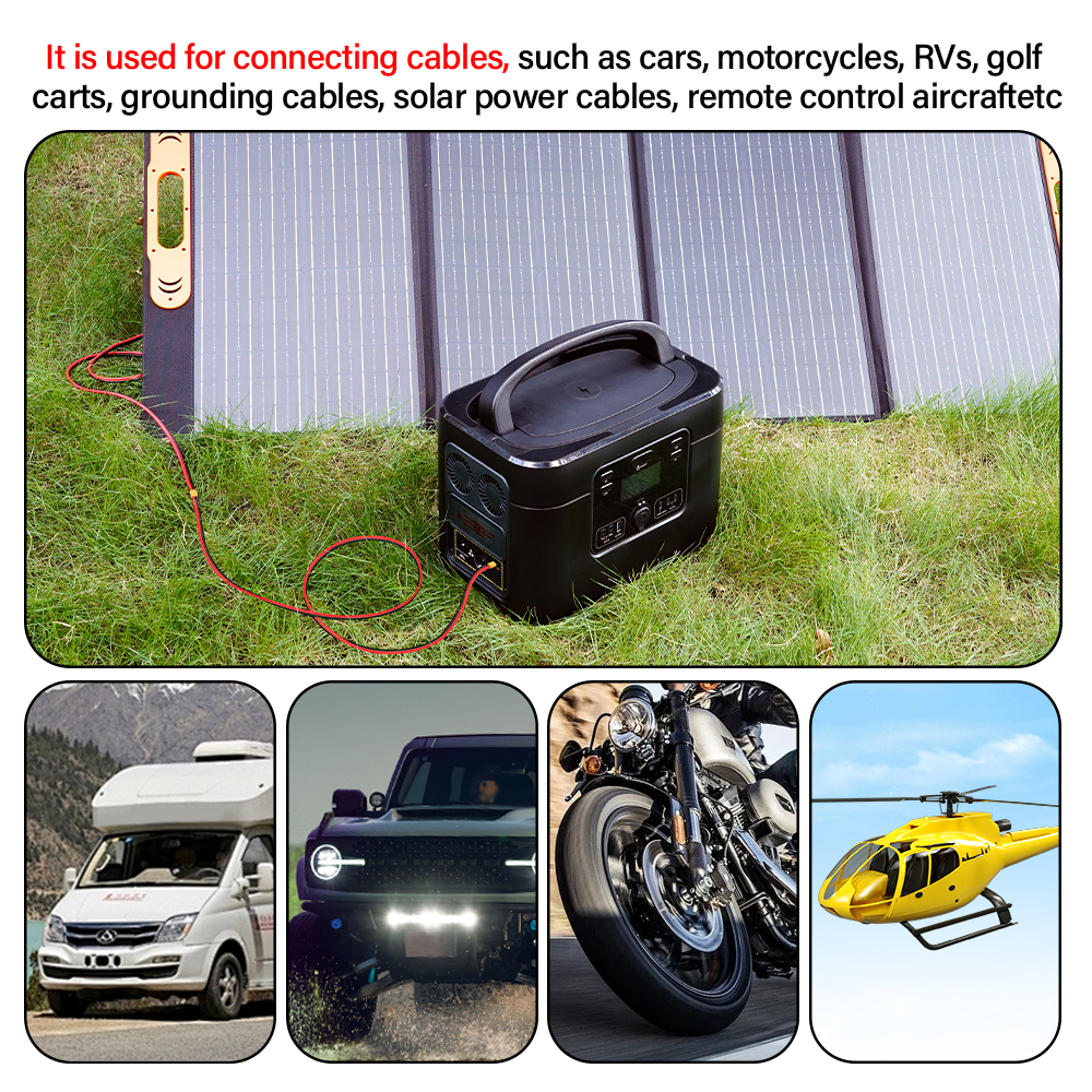 Fio de silicone para motor de bateria RC, cabo macho e fêmea, extensão dupla, XT60, 12AWG conector de bateria paralela, 40cm 60cm