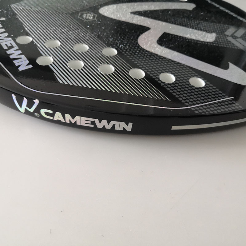 Camewin แร็กเกตเทนนิสชายหาด3K ทำจากคาร์บอนไฟเบอร์เต็มรูปแบบผิวขรุขระสำหรับกีฬากลางแจ้งเล่นผู้ใหญ่สูงวัย