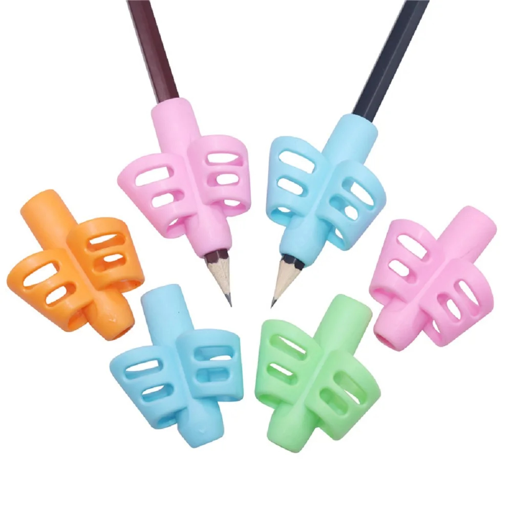 3/6 pezzi impugnature per matita bambini scrittura a mano correzione della postura allenamento pinze scrittura aiuti penne tenere per i regali dei bambini del bambino