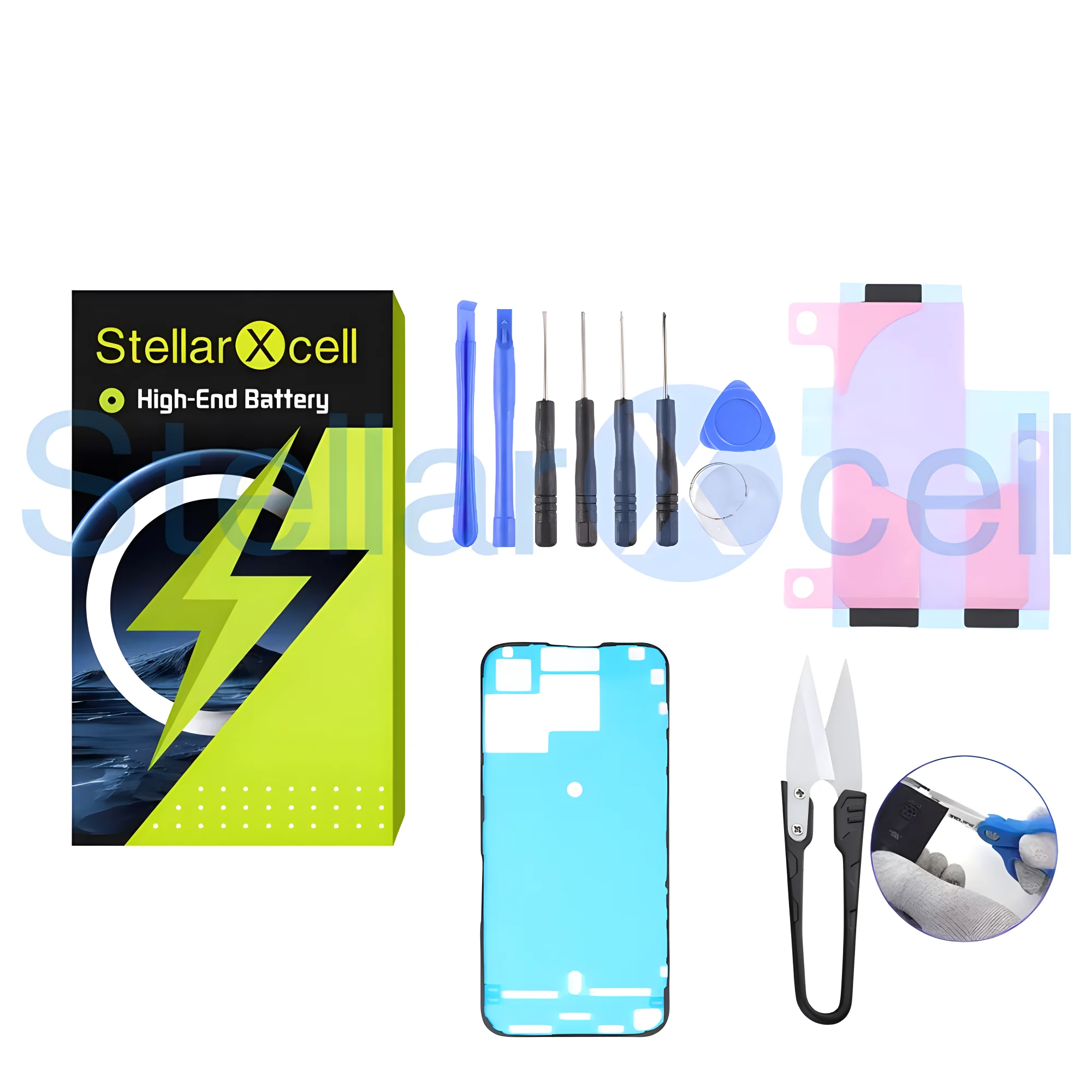 StellarXcell Decode Battery No need spot-weldind for iPhone11proMax 12pro 13promax 14promax 15Promax  BMS board 0 cycles battery