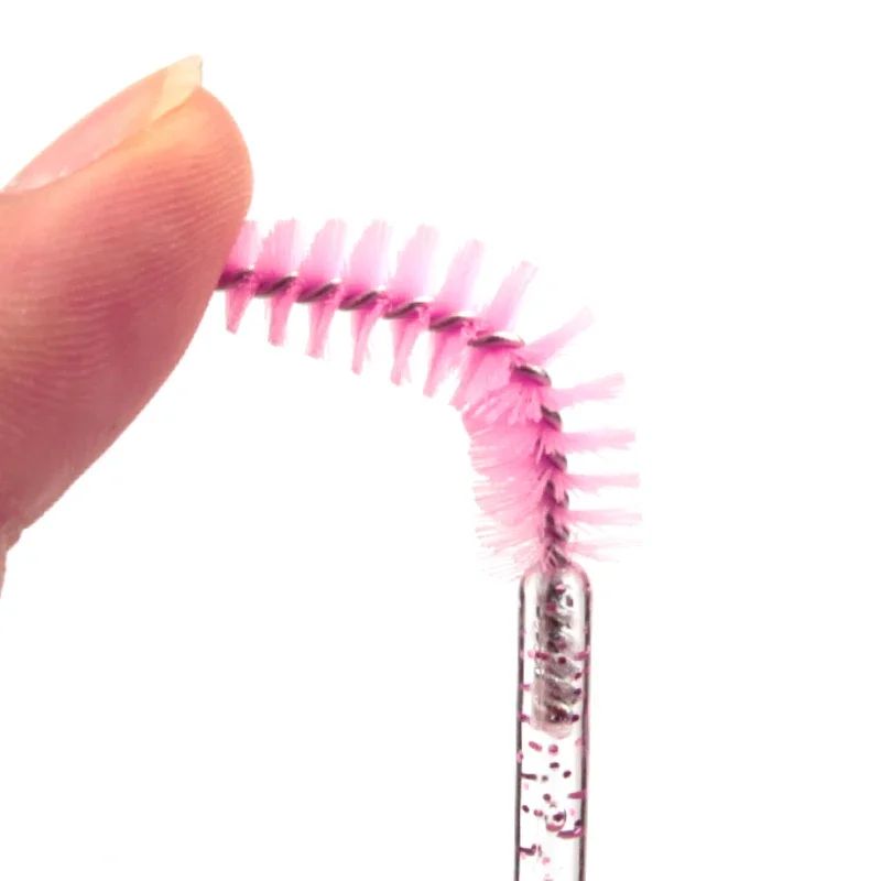 Conjunto de 5 Pincéis de Maquiagem Reutilizáveis com Cristais Rosa para Entusiastas de Beleza e Cosméticos