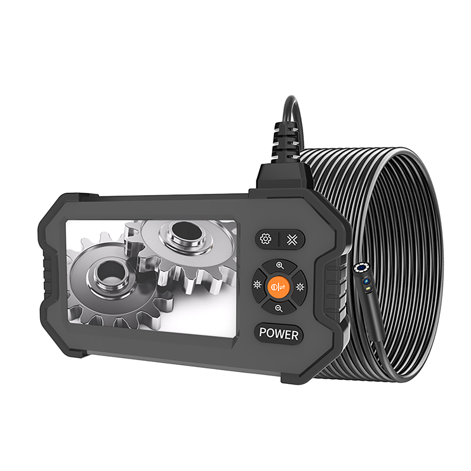 Single & Dual 4.3 Inch LCD Endoscope Camera with 8 LED IP67 Waterproof Inspection Borescope Semi-Rigid Cable Gadgets for Men