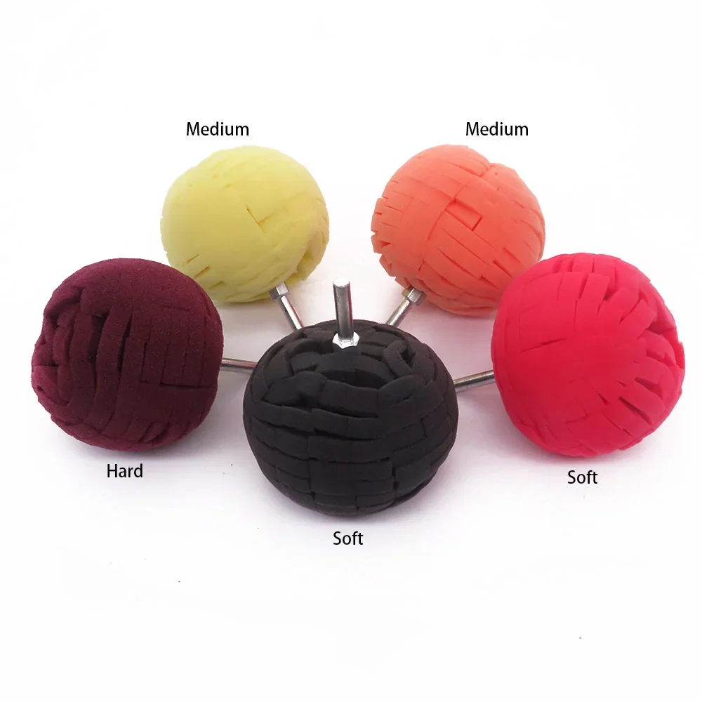 Đánh Bóng Xe Miếng Lót Đệm Phồng Xốp Bọt Biển Hình Nón Máy Đánh Bóng Đệm Miếng Lót Ô Tô Bộ Dụng Cụ Lấy Ráy Tai Cho Bánh Xe Trung Tâm Đèn Pha Đánh Bóng