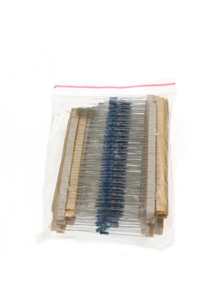 Kit de resistencias de 600 Uds., resistencias de 10 Ohm-1MOhm, 1/4W ± 1% de película de carbono, resistencia única, electrónica eléctrica, 30 valores