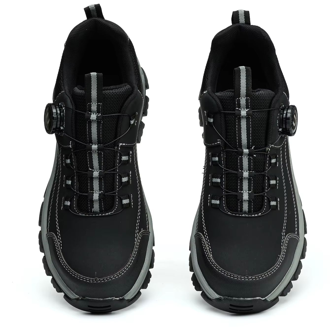 Zapatos de seguridad con cabeza de acero para hombre, suela ligera resistente a pinchazos y golpes, parte superior transpirable para zapatos de trabajo de taller al aire libre